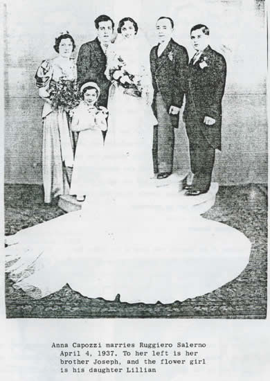 grandma and grandpa Salerno wedding photo
