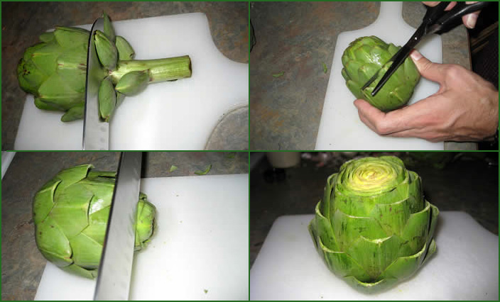 artichoke trimming