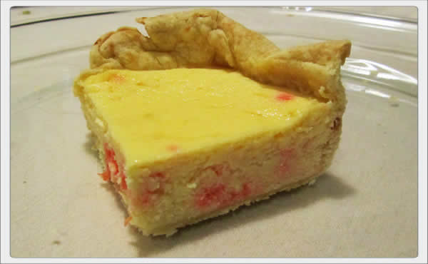 ricotta cheese pie w cherries