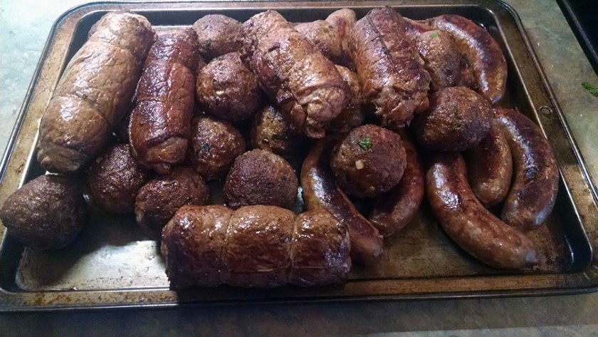 Sunday Gravy Meats! Meatballs, Sausage and Braciole