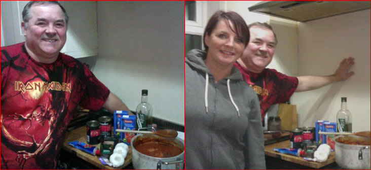 spaghetti sauce and meatballs